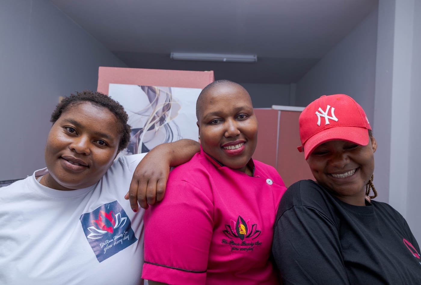 The Glorious Beauty Spa team at the Hlotse branch